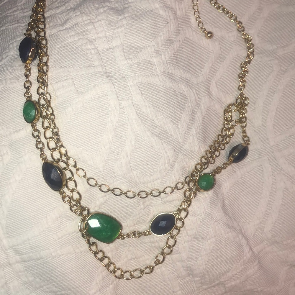 gold beaded necklace